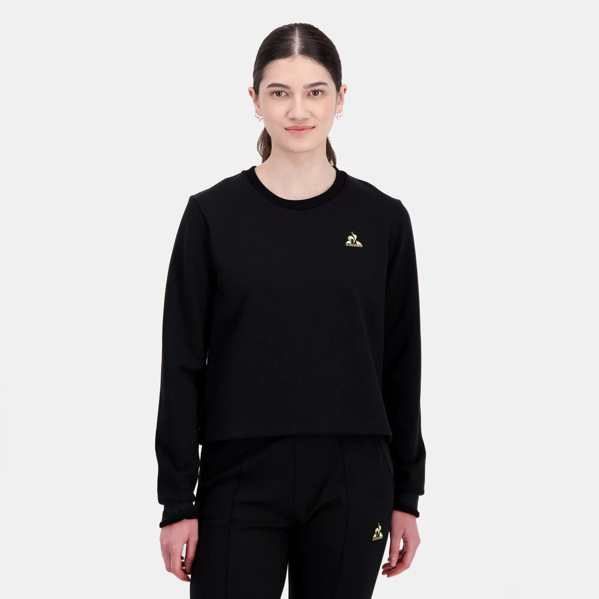 2422076-COQ D'OR Crew Sweat N°2 W black | Sweat col rond Femme