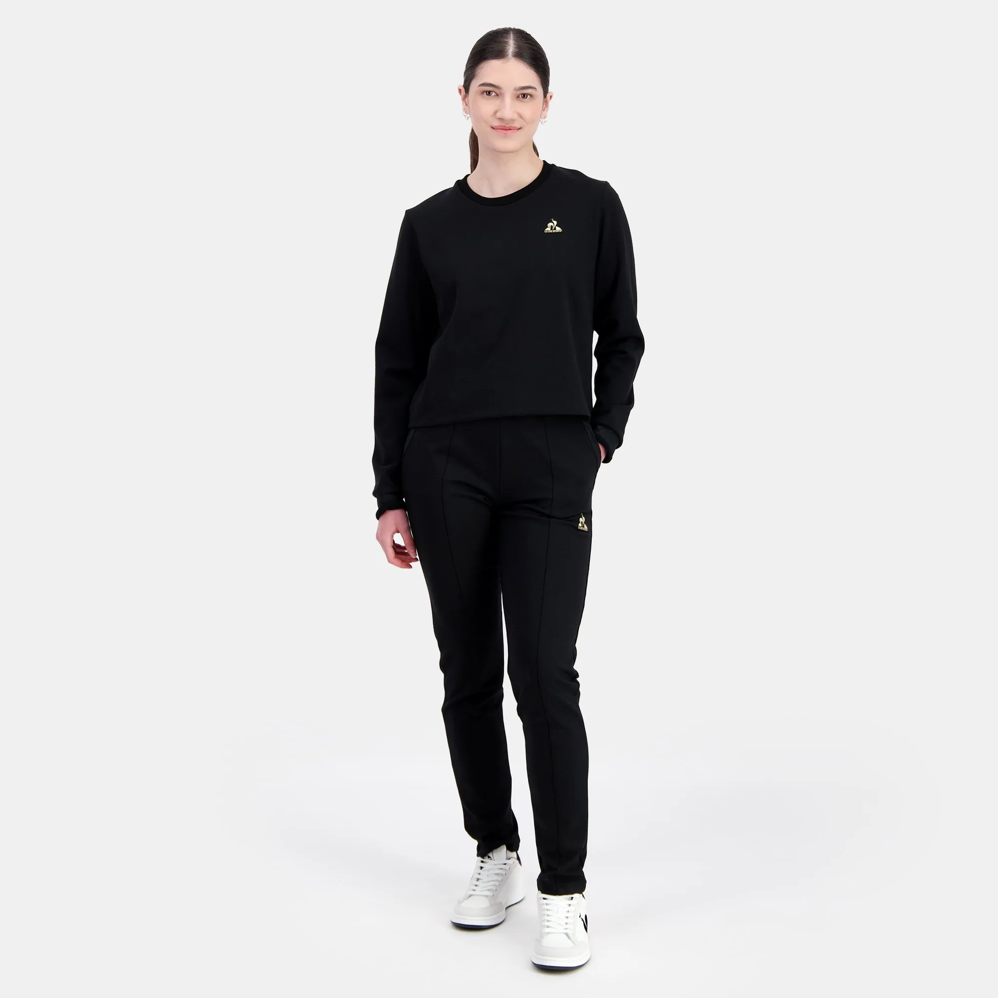 2422076-COQ D'OR Crew Sweat N°2 W black | Sweat col rond Femme