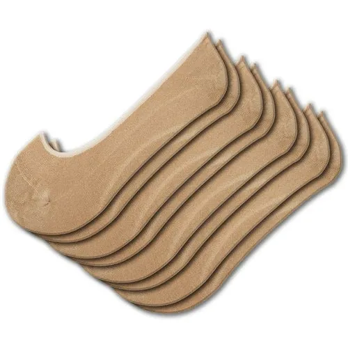 4 Pairs Women Premium Bamboo No Show Low-Cut Seamless Toe liners Socks