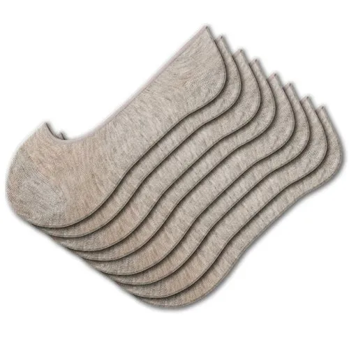4 Pairs Women Premium Bamboo No Show Low-Cut Seamless Toe liners Socks