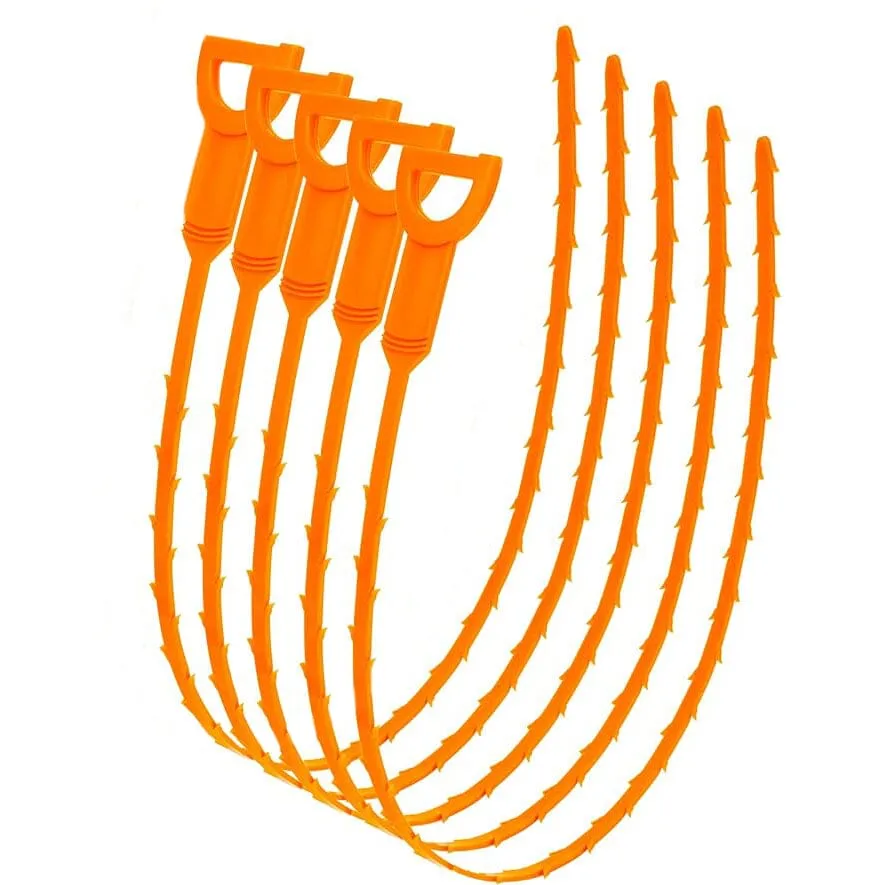 5-Pieces: Drain Clog Remover Tool