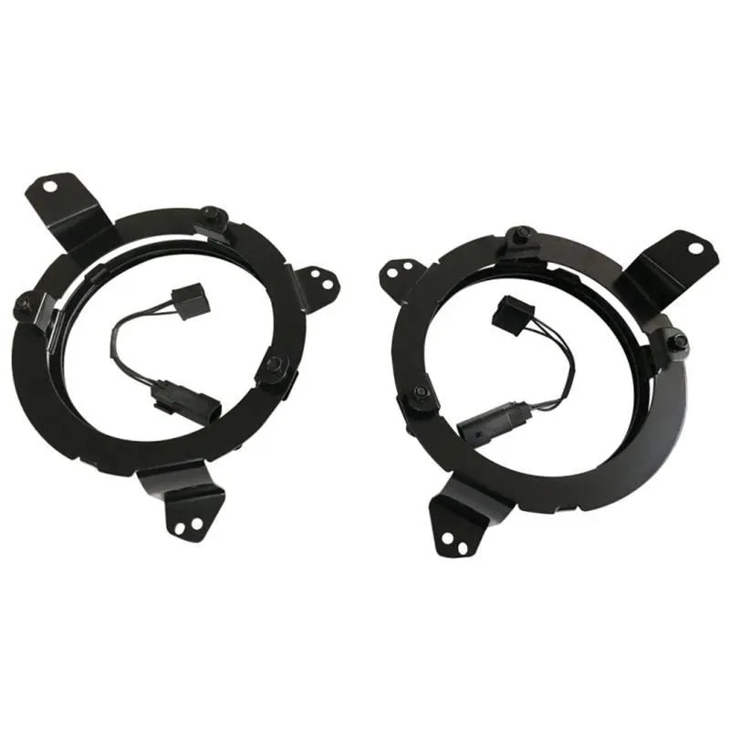 80W Halo Headlights with DRL and Turn Signal Lights   Headlight Bracket & 4'' LED Fog Lights For 2018-2020 Jeep Wrangler JL/Jeep Gladiator JT Sport