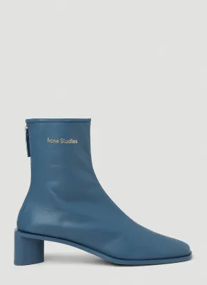 Acne Studios Logo Print Ankle Boots