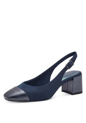 Addison Sling Back - Navy