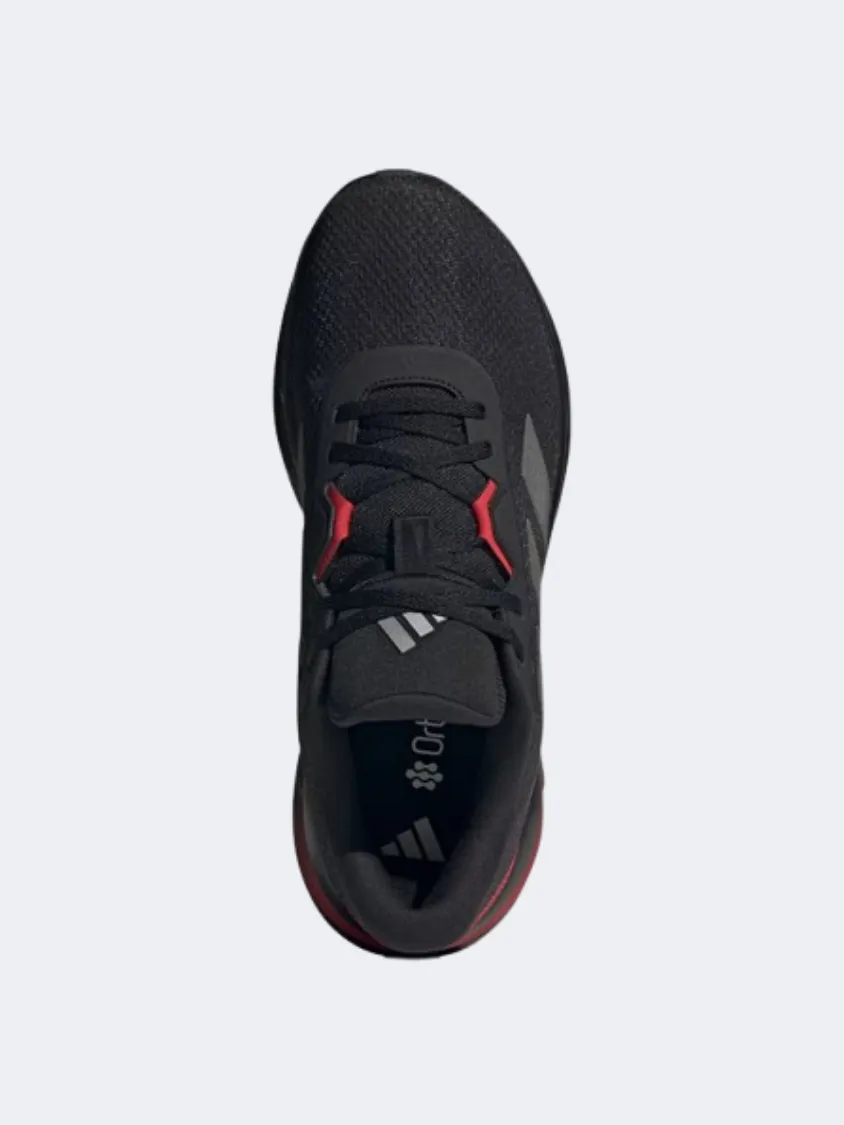 Adidas Galaxy 7 Men Running Shoes Black/Metal/Scarlet