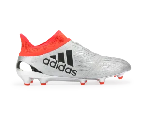 adidas Men's X 16  PURECHAOS FG Silver Metalic/Core Black/Solar Red