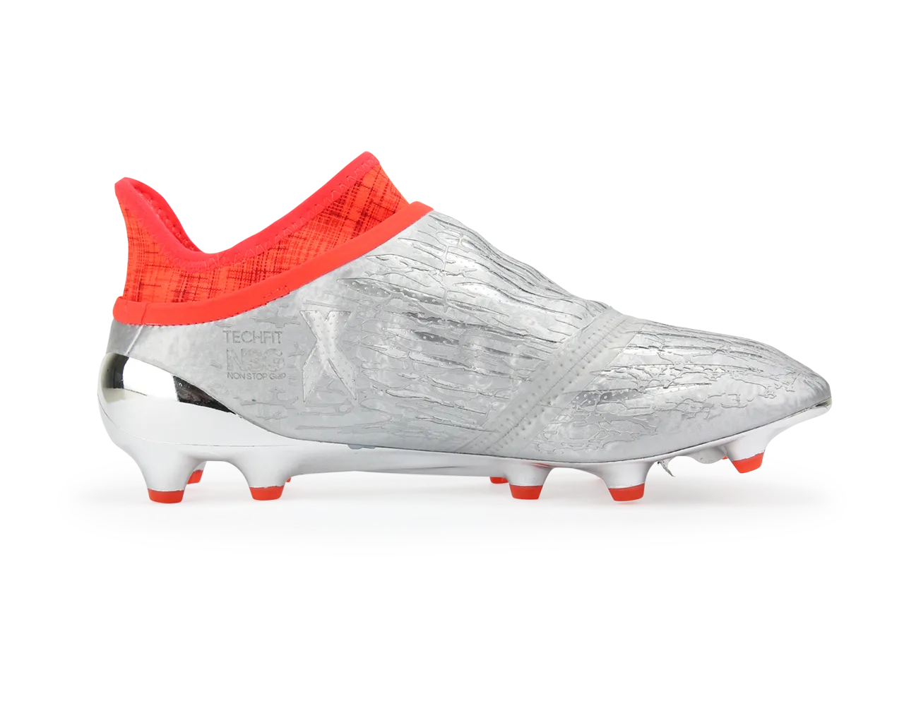 adidas Men's X 16  PURECHAOS FG Silver Metalic/Core Black/Solar Red