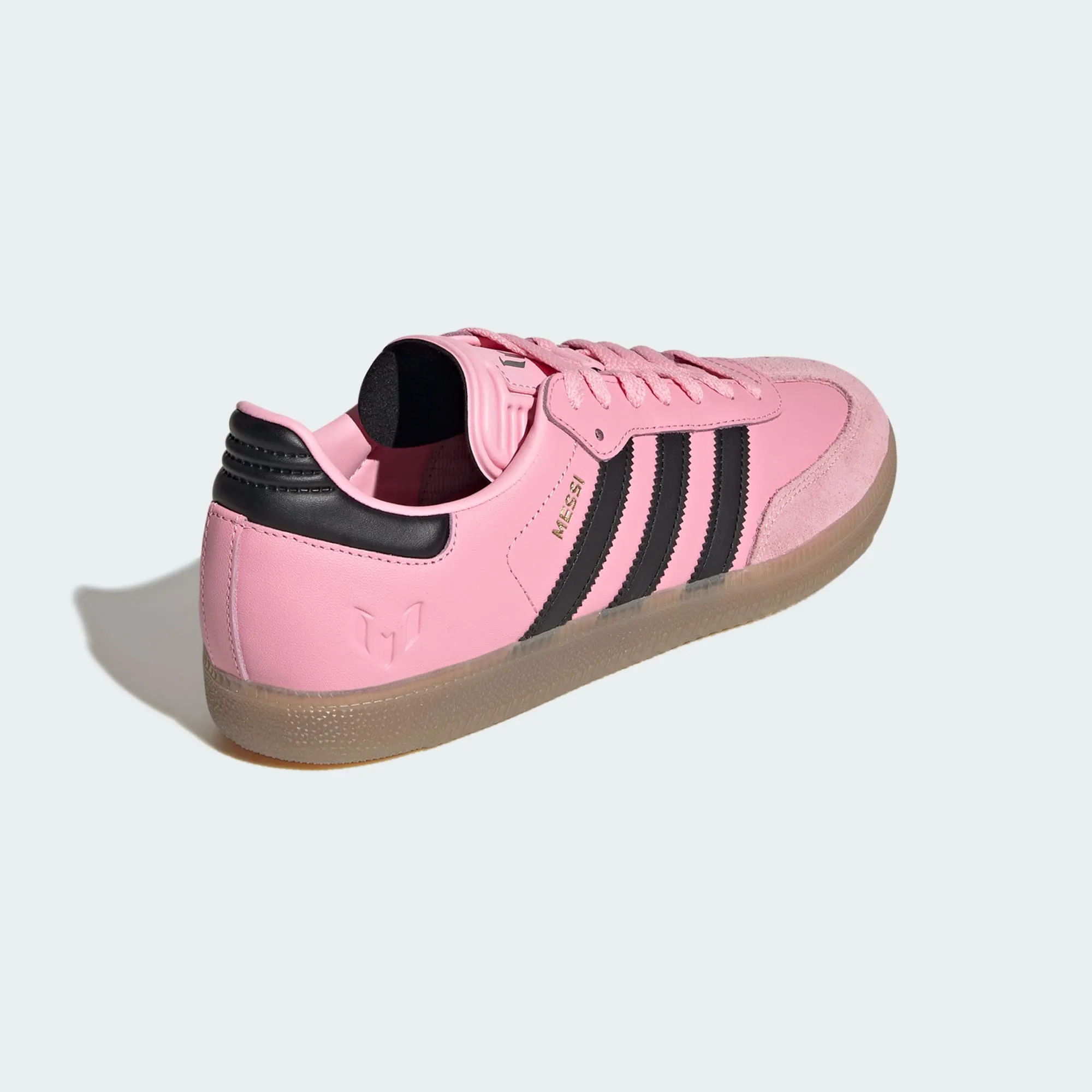 adidas SAMBA MESSI Indoor Soccer Shoes | Light Pink-Core Black-Gum | Men's