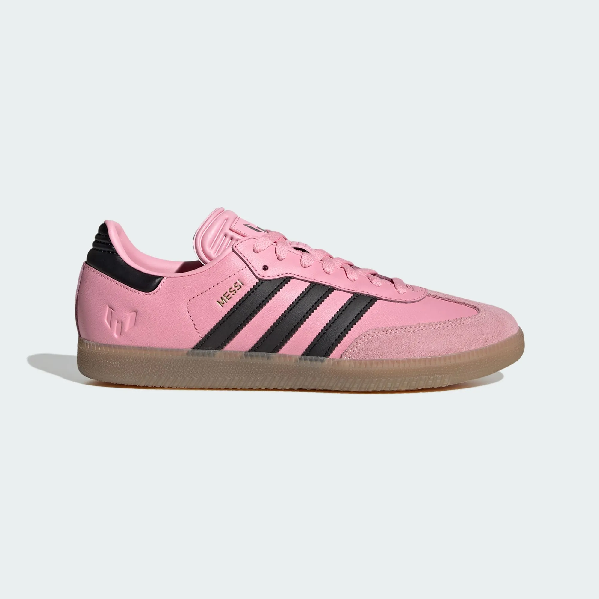 adidas SAMBA MESSI Indoor Soccer Shoes | Light Pink-Core Black-Gum | Men's