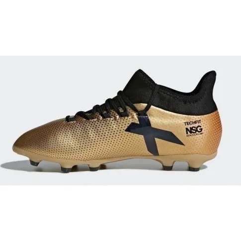 Adidas Youth X 17.1 FG Soccer Cleat - Tactile Gold/Black