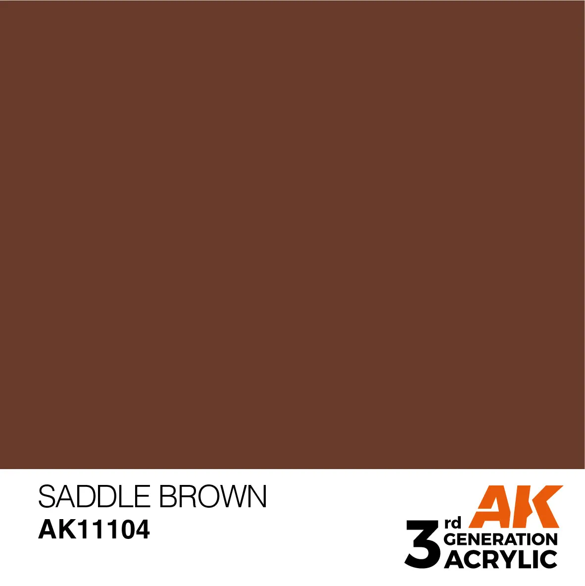 AK 3rd Gen acrylic paints: Orange Brown 101 - Mud Brown 120