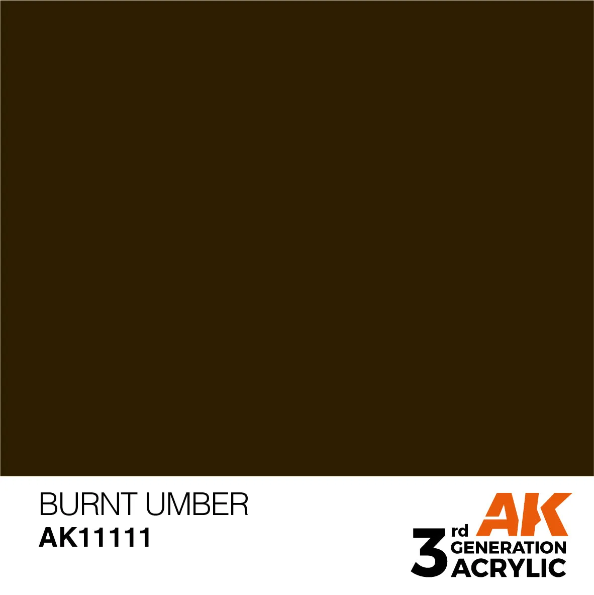AK 3rd Gen acrylic paints: Orange Brown 101 - Mud Brown 120