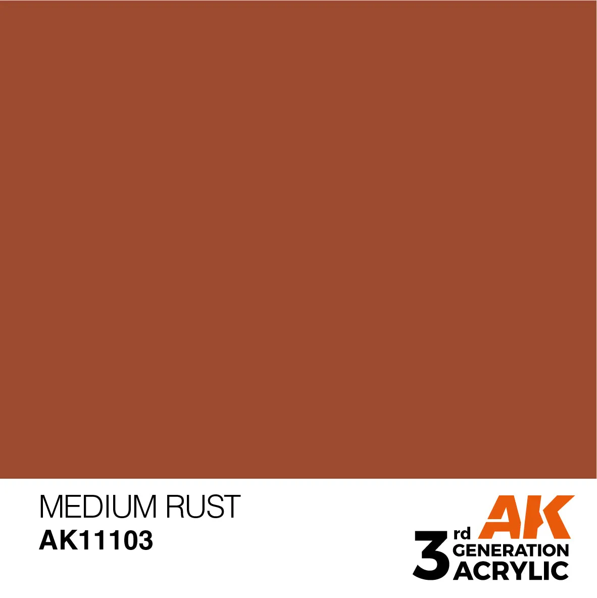 AK 3rd Gen acrylic paints: Orange Brown 101 - Mud Brown 120