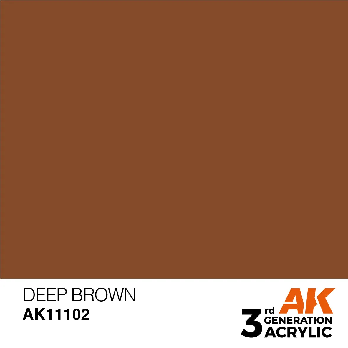 AK 3rd Gen acrylic paints: Orange Brown 101 - Mud Brown 120
