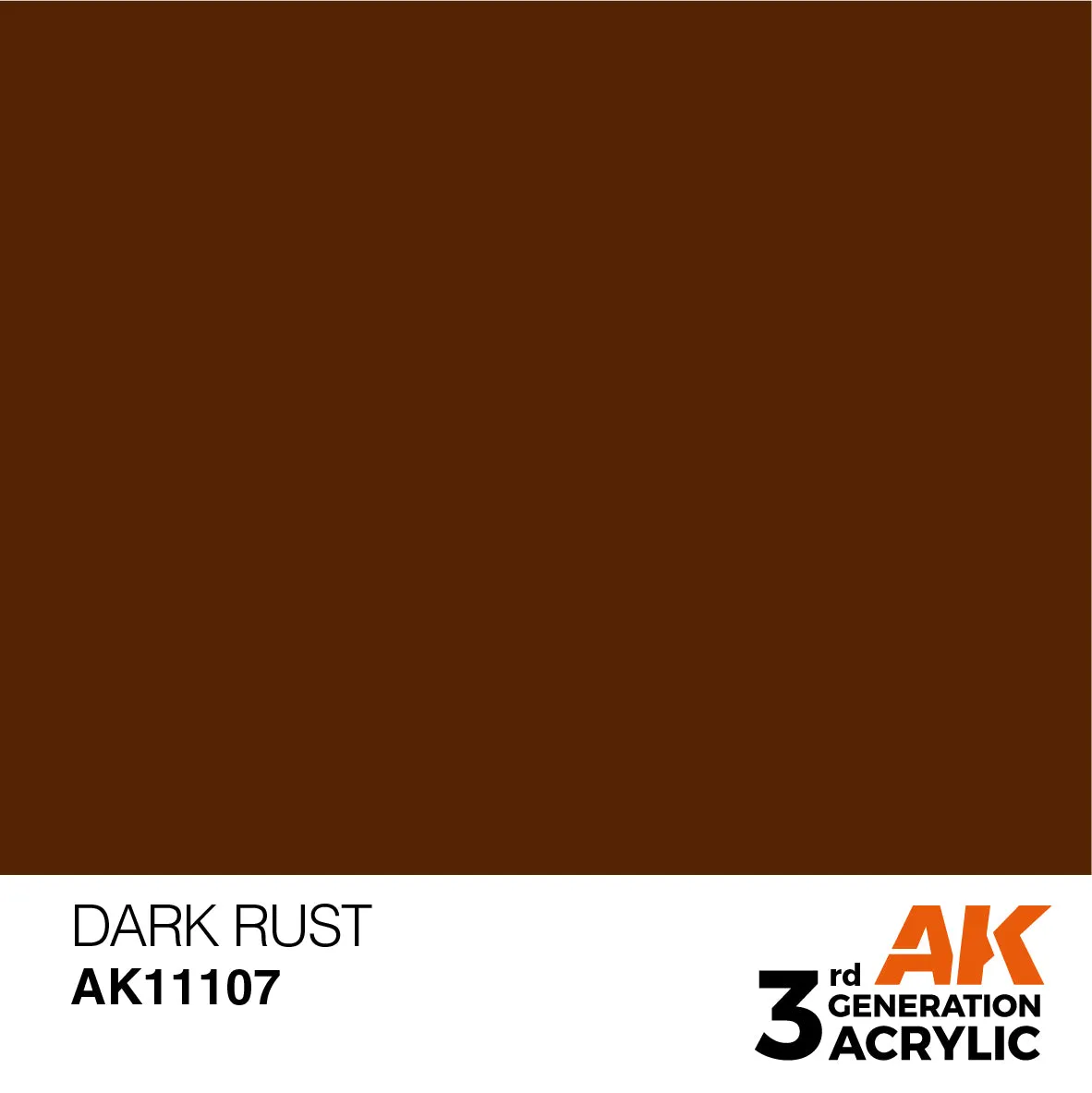 AK 3rd Gen acrylic paints: Orange Brown 101 - Mud Brown 120