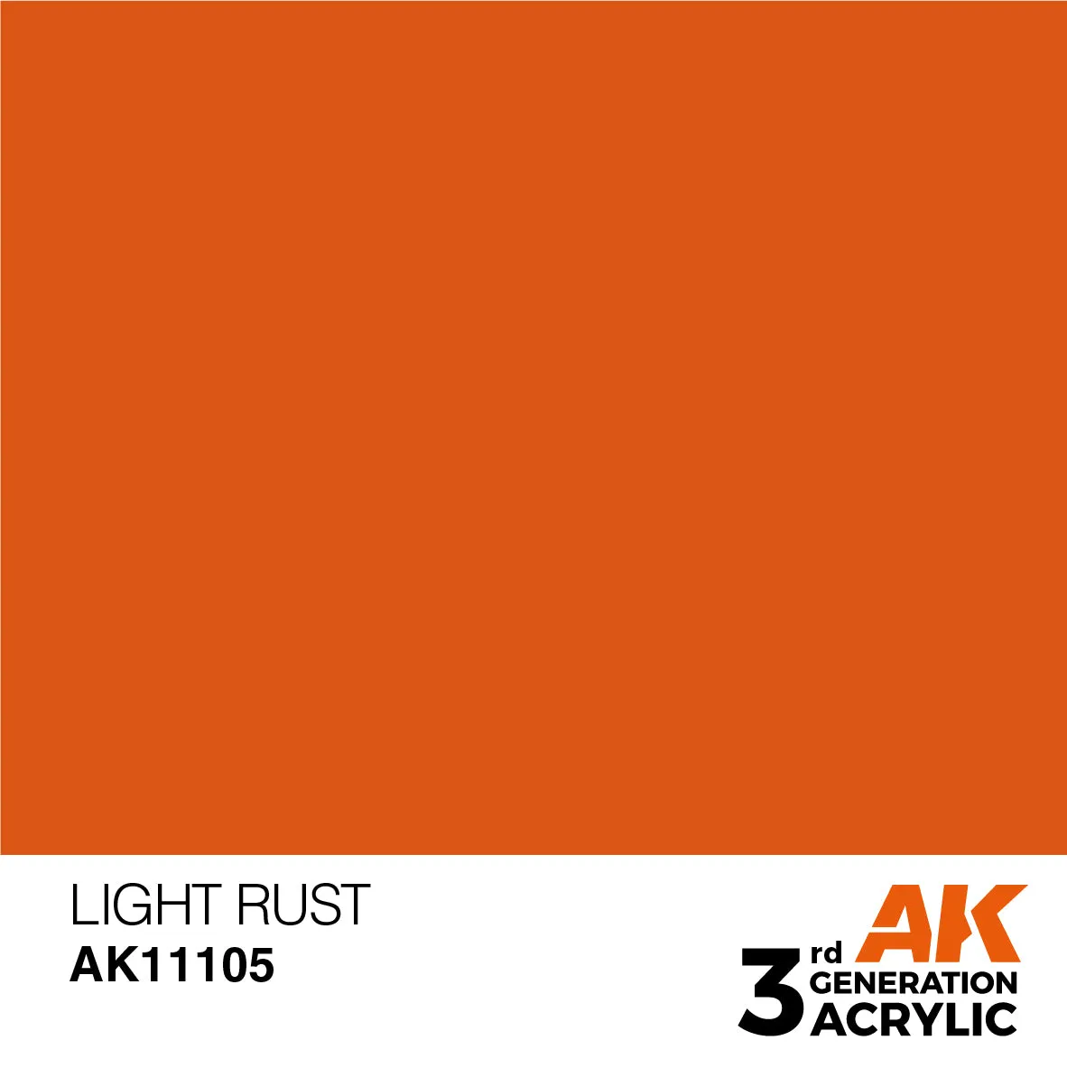 AK 3rd Gen acrylic paints: Orange Brown 101 - Mud Brown 120