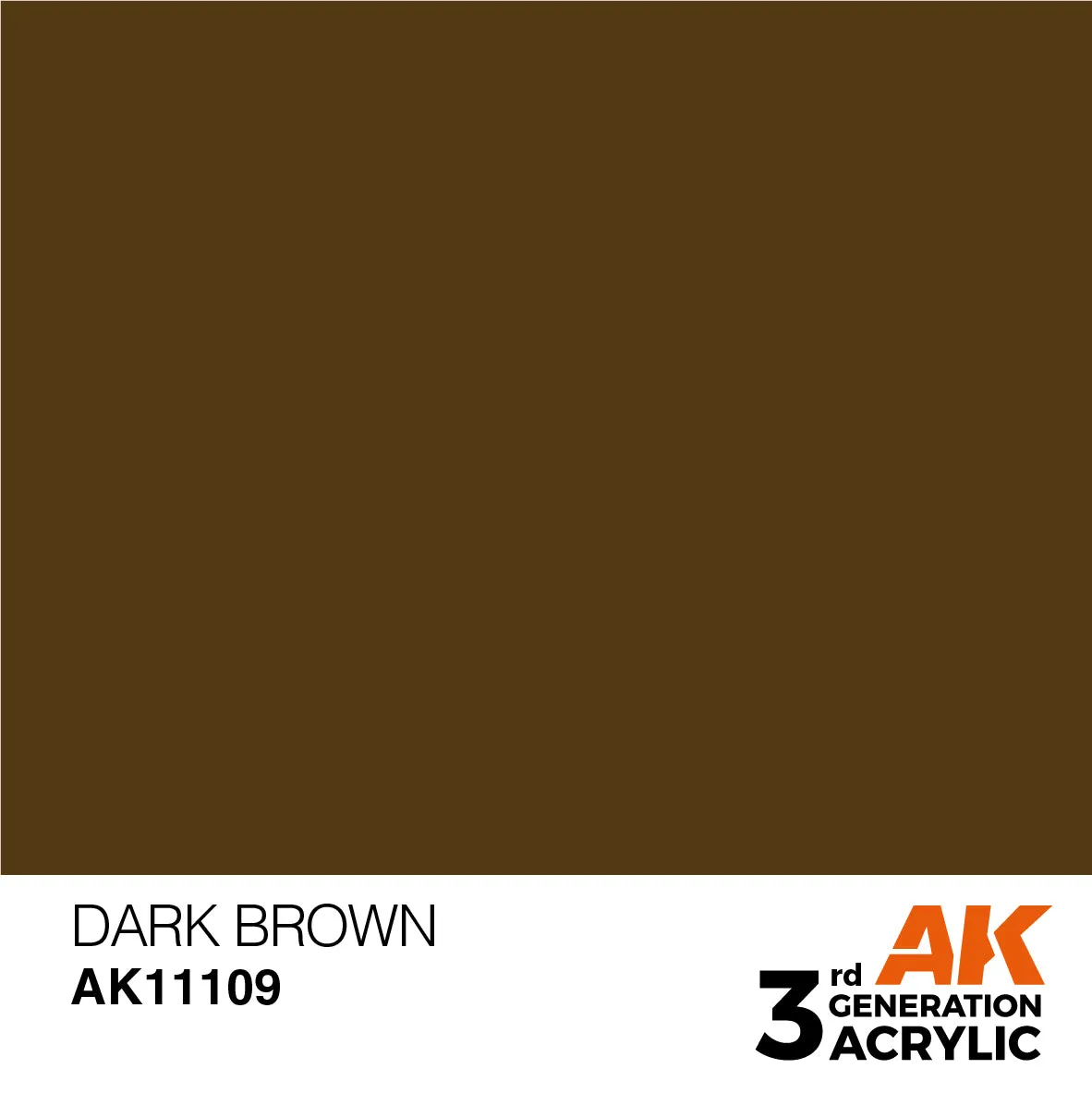 AK 3rd Gen acrylic paints: Orange Brown 101 - Mud Brown 120