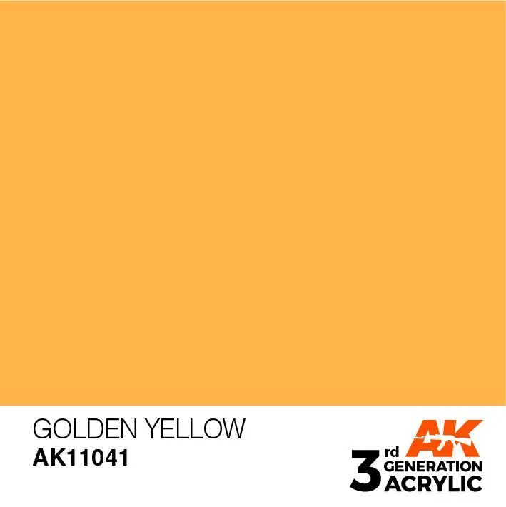 AK Interactive AK11041 3G Golden Yellow Acrylic Paint 17ml