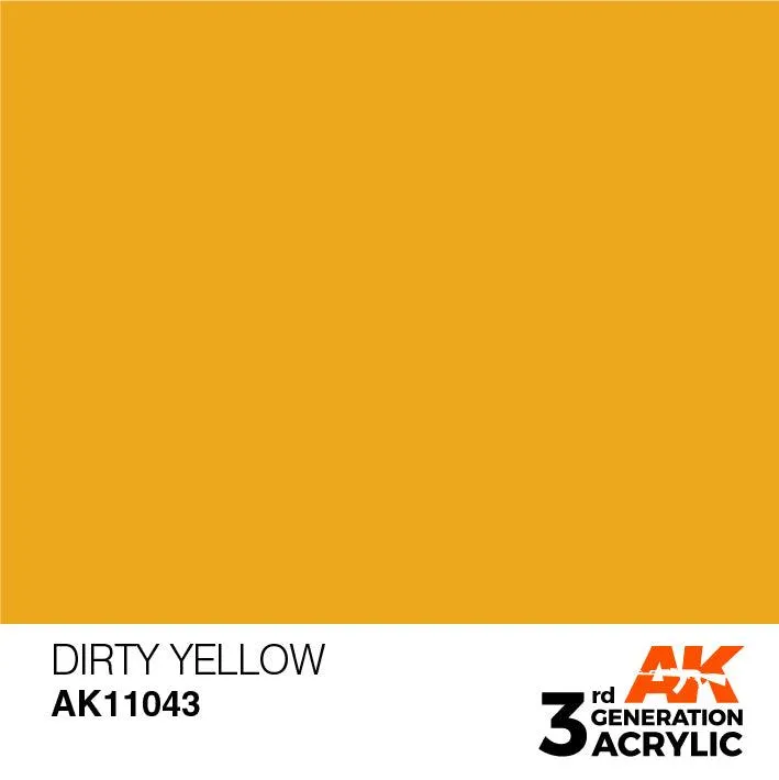 AK Interactive AK11043 3G Dirty Yellow Acrylic Paint 17ml