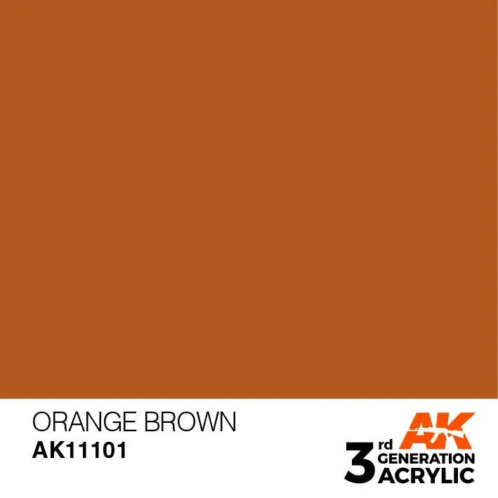 AK Interactive AK11101 3G Orange Brown Acrylic Paint 17ml