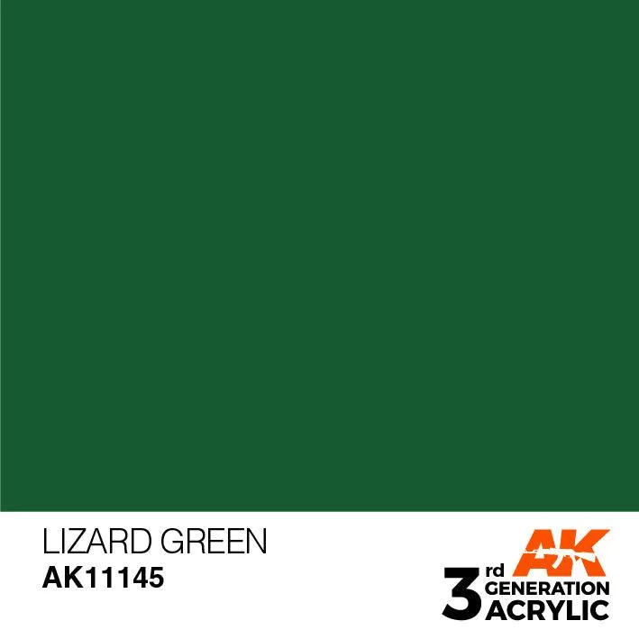 AK Interactive AK11145 3G Lizard Green Acrylic Paint 17ml