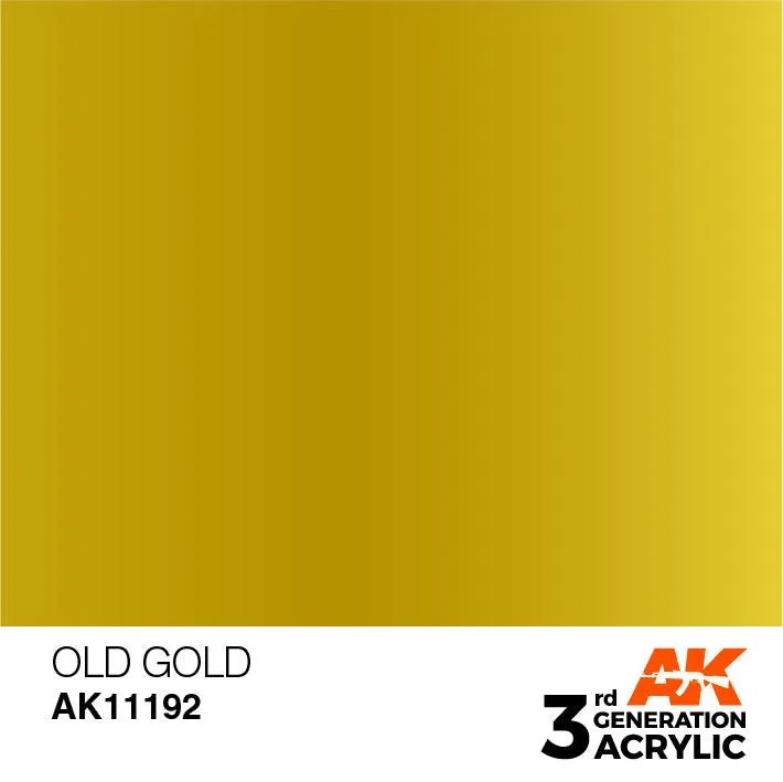 AK Interactive AK11192 3G Old Gold Acrylic Paint 17ml