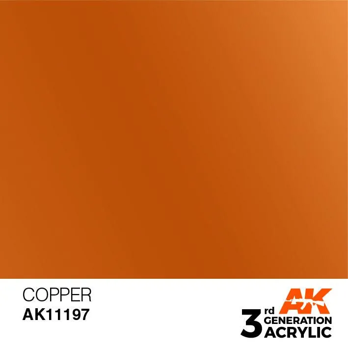 AK Interactive AK11197 3G Copper Acrylic Paint 17ml