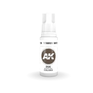 AK Interactive AK11230 3G Titanium White Ink Acrylic Paint 17ml