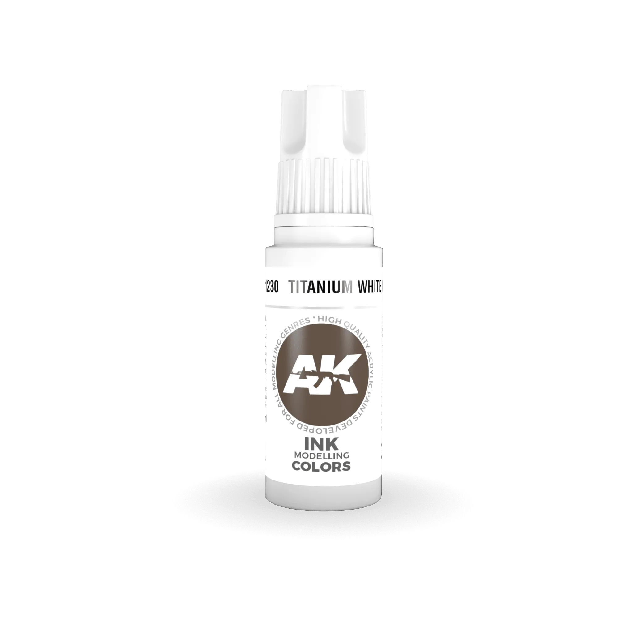 AK Interactive AK11230 3G Titanium White Ink Acrylic Paint 17ml