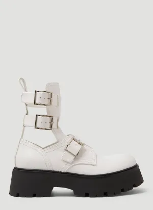 Alexander McQueen Buckle Fastening Ankle Boots