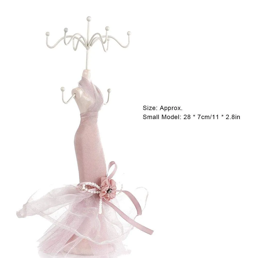 Alucy Jewelry Displays Stand, Model Dress High-Heeled Shoes Earring Necklace Ring Jewelry Holder Stand Display for Jewelry Organization and Display,Jewelry Storage Earing Holder Organizer Small Model