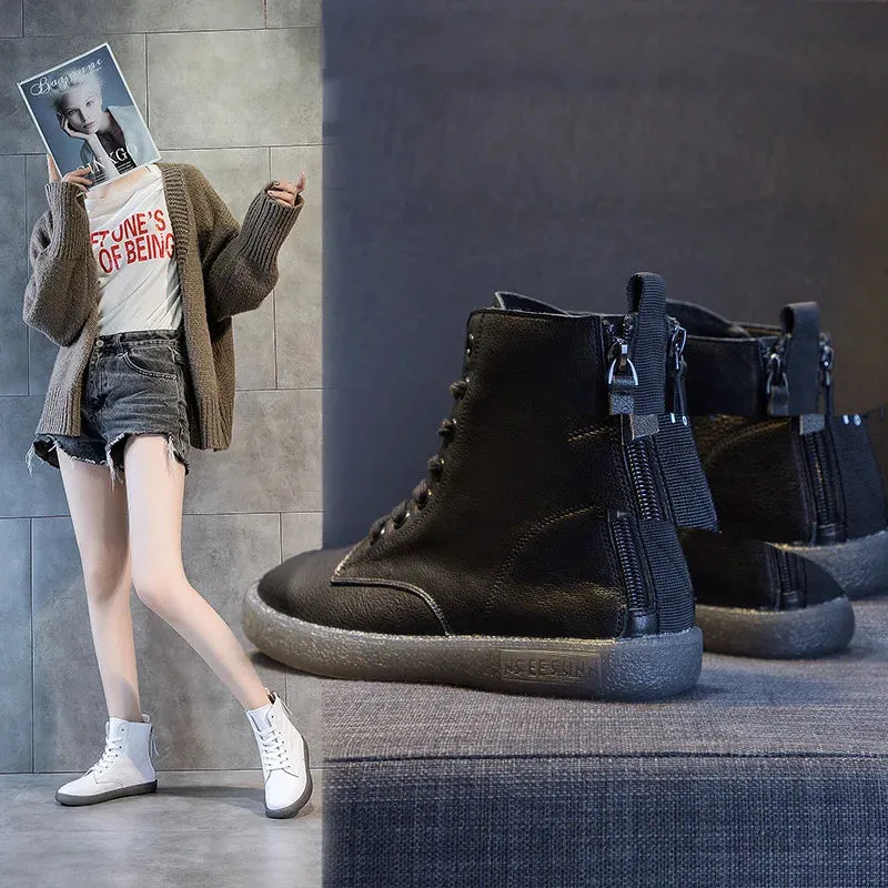 Ankle Boots with Double Zip - Claire