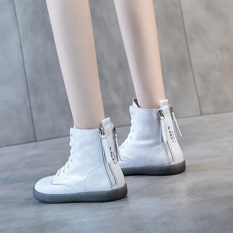 Ankle Boots with Double Zip - Claire