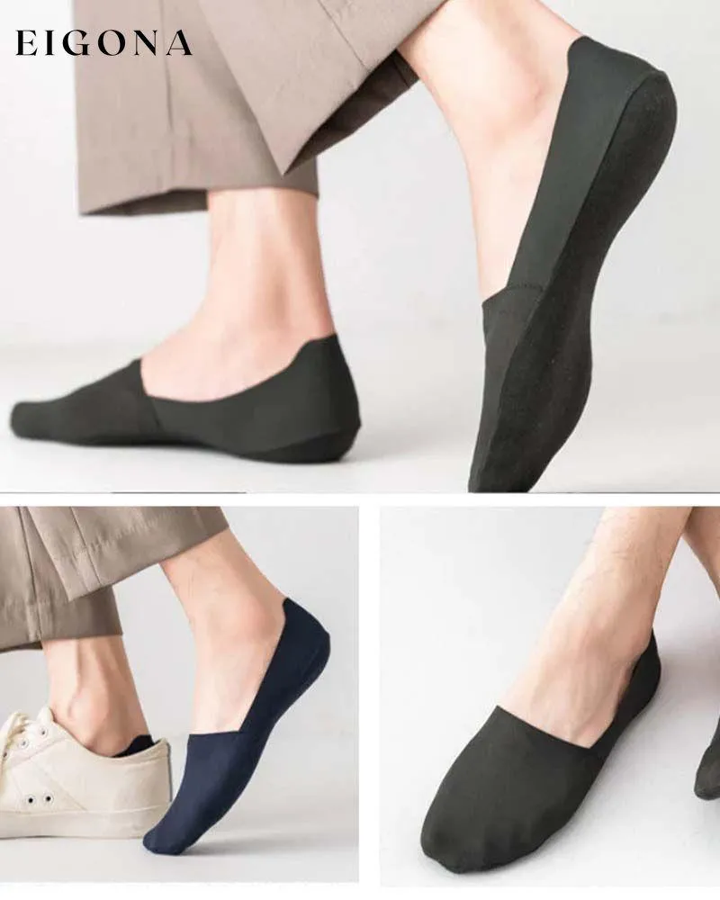 Anti-slip invisible cotton socks