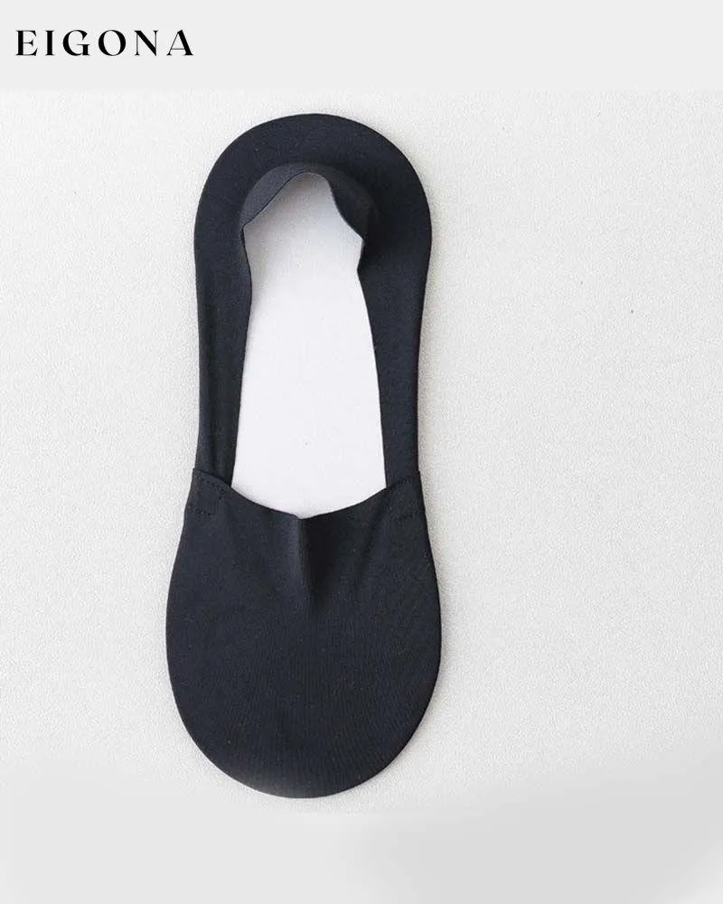 Anti-slip invisible cotton socks