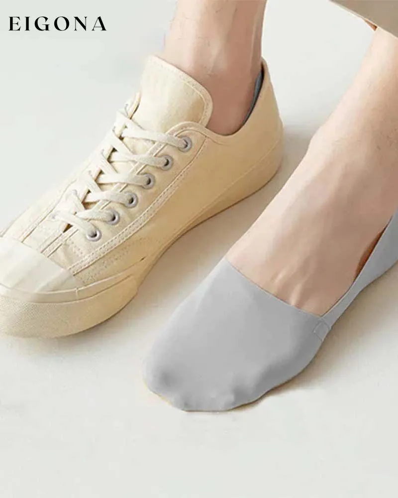 Anti-slip invisible cotton socks
