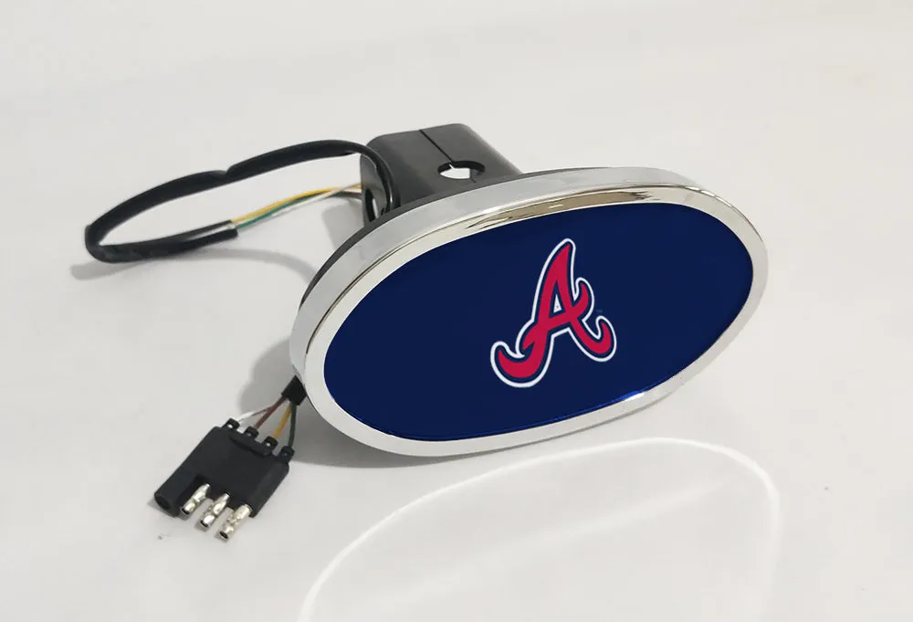 Atlanta Braves MLB Hitch Cover LED Brake Light for Trailer