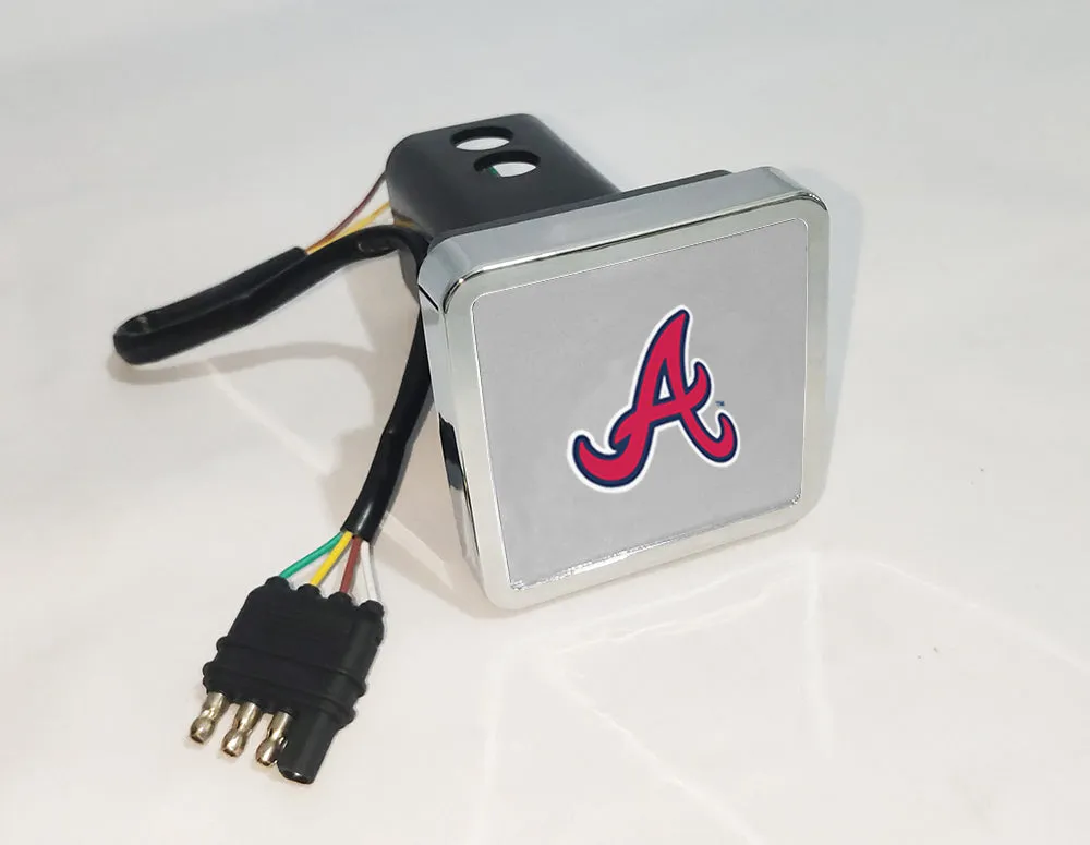 Atlanta Braves MLB Hitch Cover LED Brake Light for Trailer