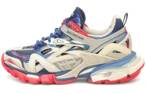Balenciaga Track.2 sneakers, beige/blue/red