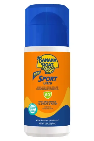 Banana Boat Sport Ultra Sunscreen Lotion Roll-On SPF 60 2.5 Oz