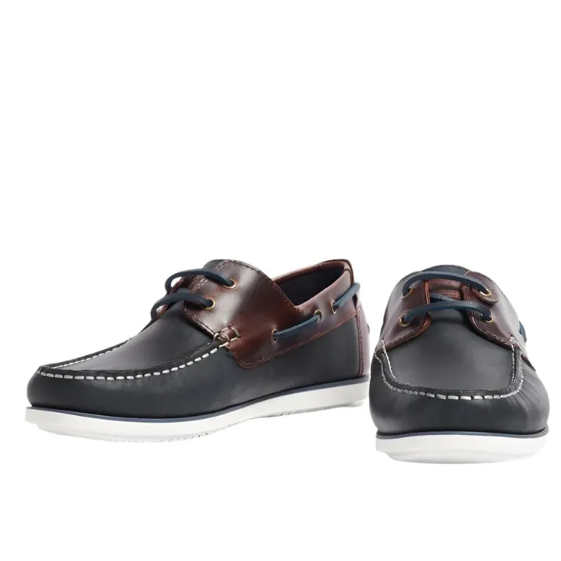Barbour Mens Shoe Boat Walk Navy/Brown
