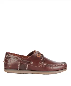 Barbour Mens Wake Boat Shoe Mahogany