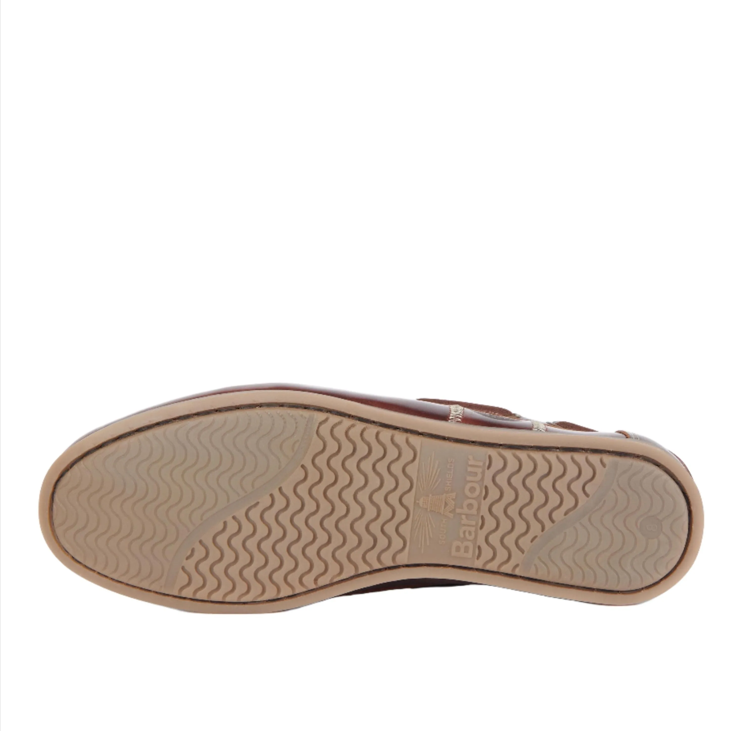 Barbour Mens Wake Boat Shoe Mahogany