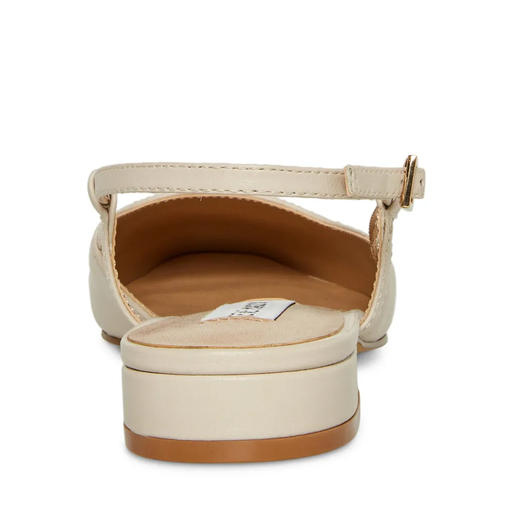 Belinda Flat Shoe BONE LEATHER