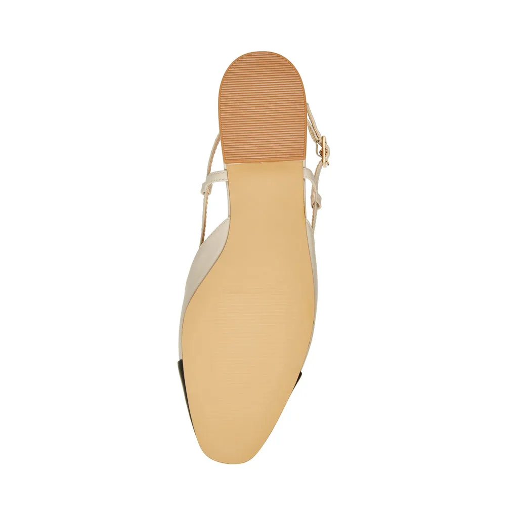 Belinda Flat Shoe BONE LEATHER