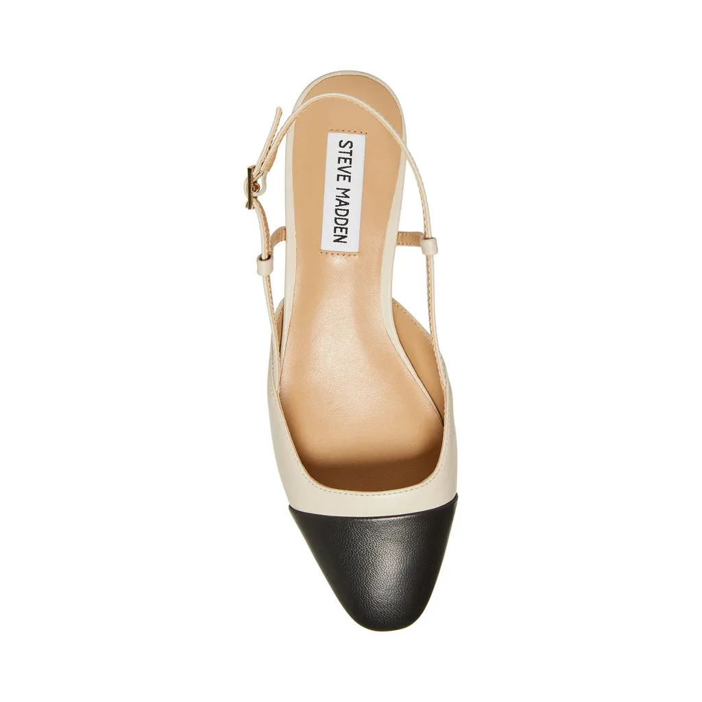 Belinda Flat Shoe BONE LEATHER
