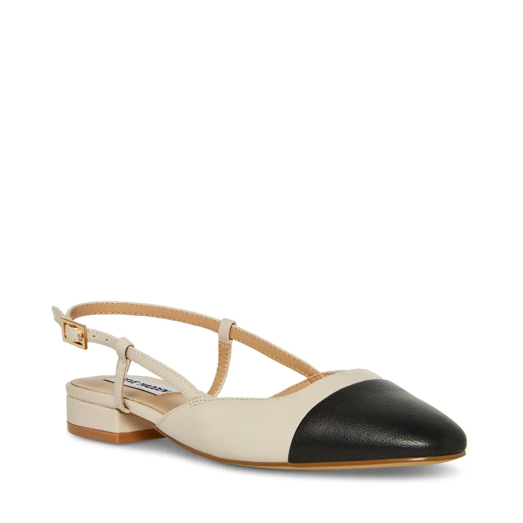 Belinda Flat Shoe BONE LEATHER
