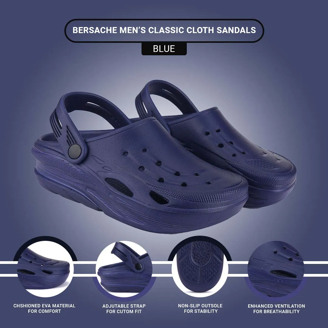 Bersache Extra Soft Classic Casual with  Regular wear with Ultra Soft & Flexibility Technology Clogs for Men's & Boy's 6062-Navy