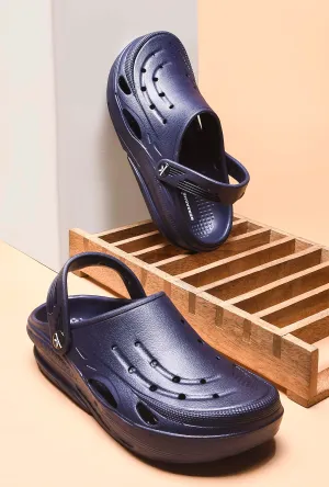 Bersache Extra Soft Classic Casual with  Regular wear with Ultra Soft & Flexibility Technology Clogs for Men's & Boy's 6062-Navy