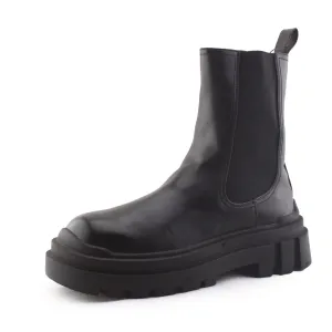 Bershka Stretchable Chelsea Ankle Boots | 100% Authentic Leather